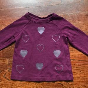 Gymboree Glitter Heart Top